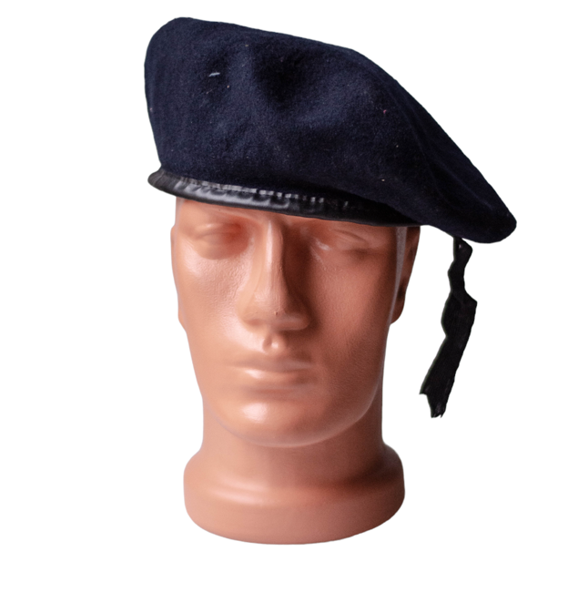 DARK BLUE BERET MILITARY SURPLUS ROMANIAN ARMY USED Dark Blue