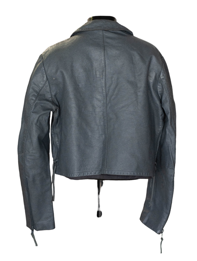 German Grey Leather Flight Jacket Used | Military Surplus \ Used ...