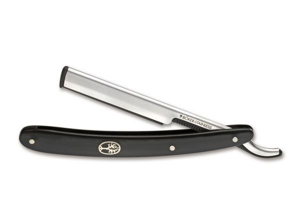 Böker Barberette Black Straight Razor | Knives \ Razors \ Straight ...