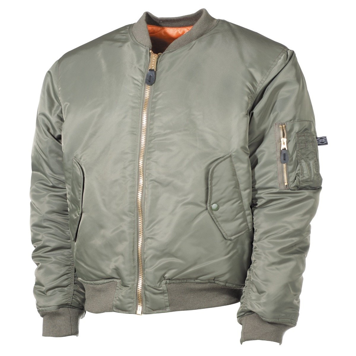 MFH MA1 bomber pilot jacket, olive | Apparel \ Jackets \ Flight Jackets ...