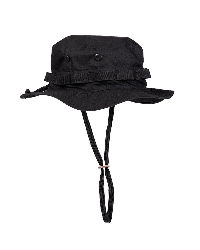 Black military sales boonie hat