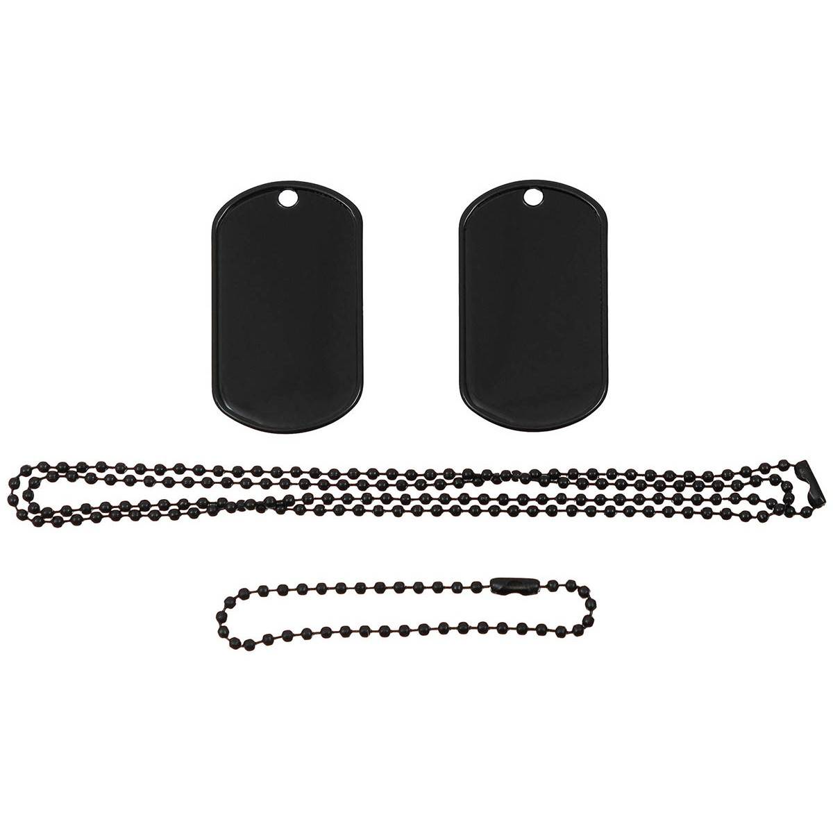 Dog tag outlet necklace black