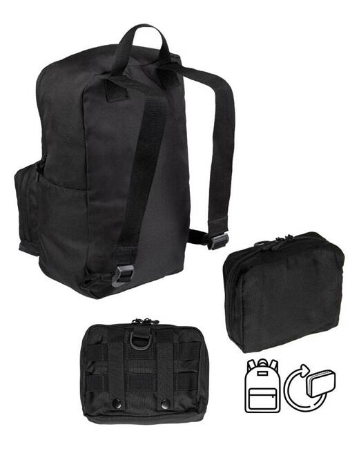  US ASSAULT ULTRA-COMPACT BACKPACK - 15 L - BLACK