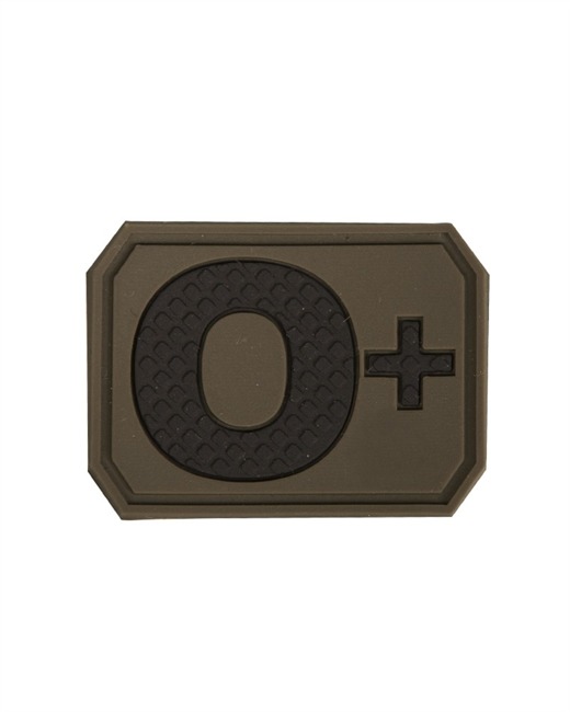 3D BLOOD TYPE PATCH - Mil-Tec® - OD GREEN - O POS