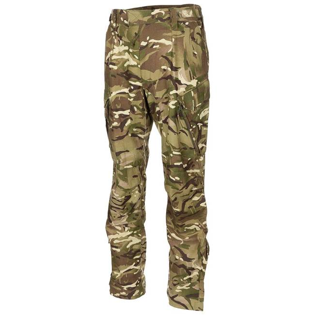 "AIRCREW" FIRE RESISTANT PANTS - CAMOUFLAGE MTP - MILITARY SURPLUS BRITISH ARMY - USED