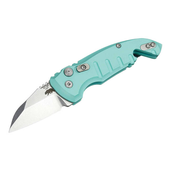 AUTOMATIC KNIFE A01 MICROSWITCH COMPACT WHARNCLIFFE AQUAMARINE - HOGUE