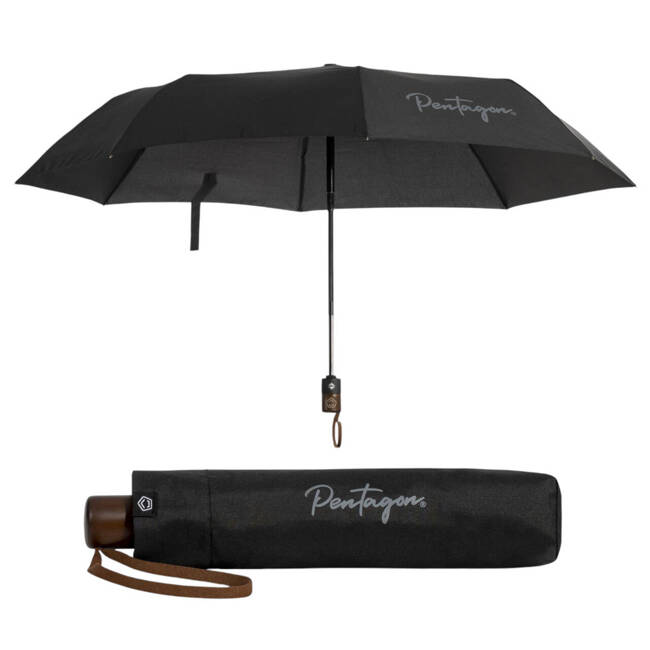 AUTOMATIC OPEN/CLOSE UMBRELLA - NOAH - BLACK - PENTAGON