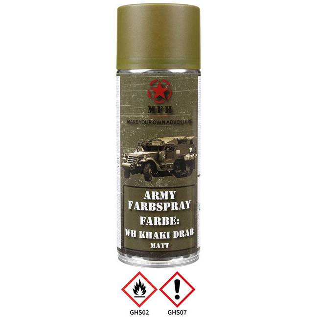 Army Spray Paint - WH KHAKI DRAB -  mat - 400 ml