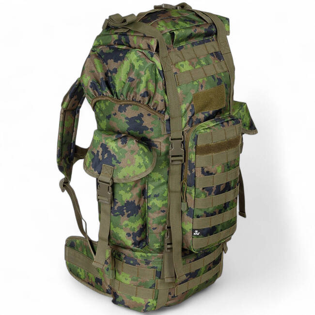 BACKPACK COMBAT BW - MOLLE - ALUMINUM ROD - 65 L - MFH - M05 CAMO