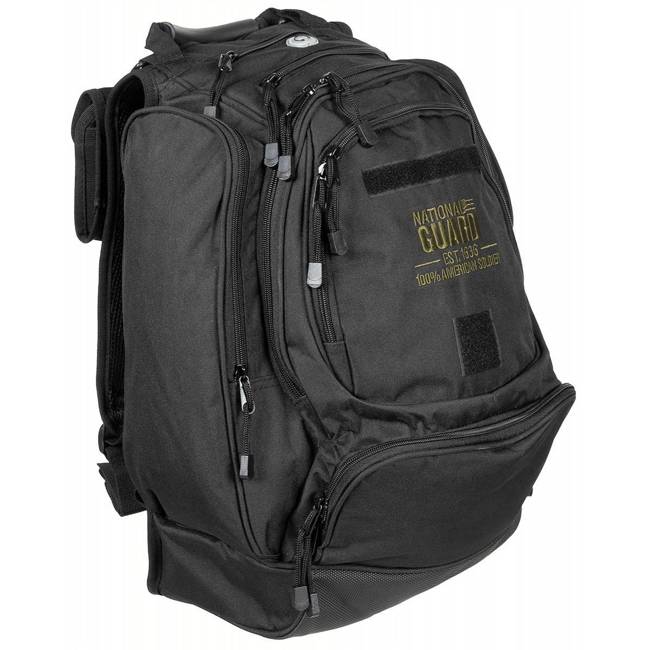 BACKPACK - "US NATIONAL GUARD" - 40 L - MFH® - BLACK