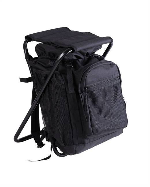 BACKPACK WITH CHAIR - BLACK - MIL-TEC