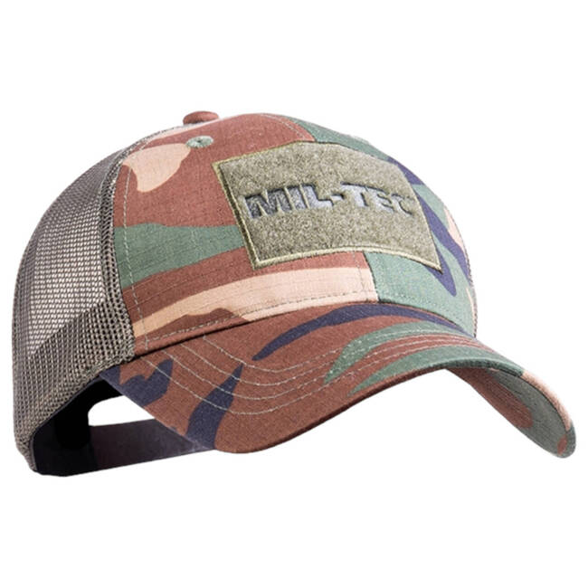 BASEBALL CAP - TRUCKER - WOODLAND - MIL-TEC