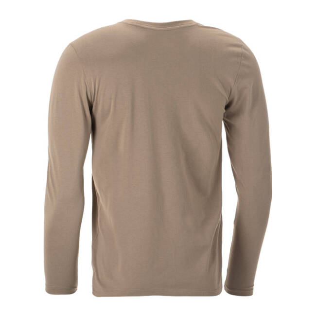 BASIC LONG SLEEVE T-SHIRT - KHAKI - CLAWGEAR 