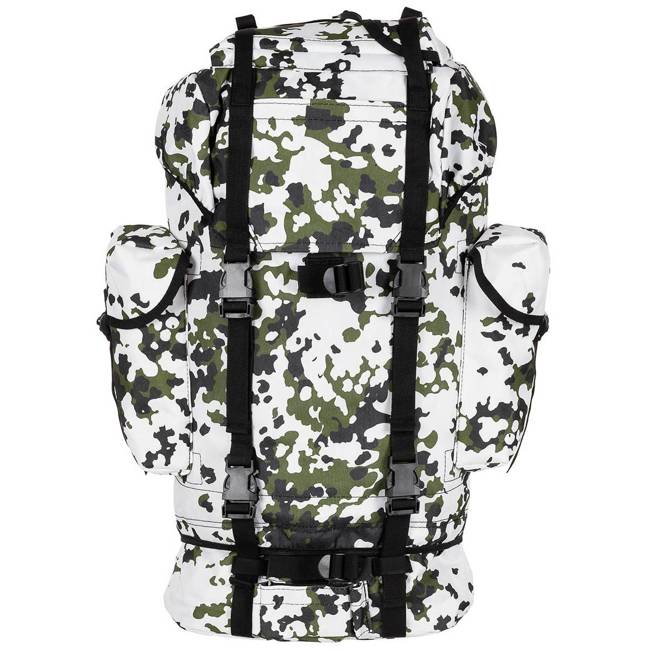 BW COMBAT BACKPACK - ALUMINIUM ROD - 65 L - MFH® - SNOW CAMOUFLAGE