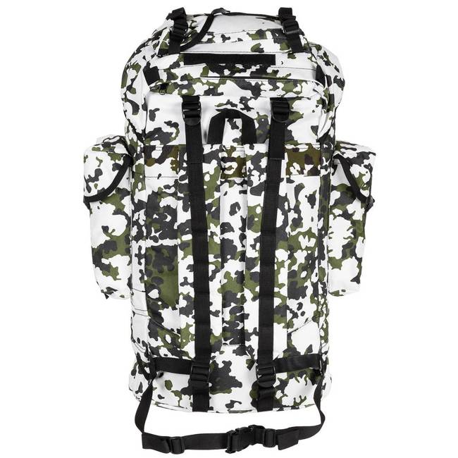 BW COMBAT BACKPACK - ALUMINIUM ROD - 65 L - MFH® - SNOW CAMOUFLAGE