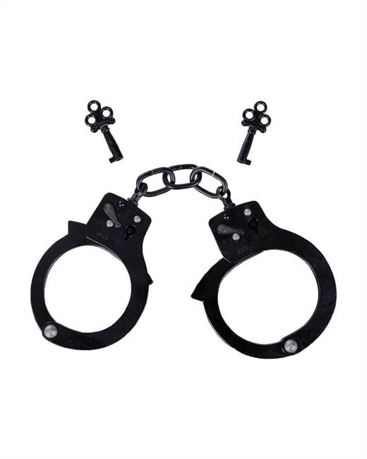 Black SINGLE LOCK HAND CUFFS