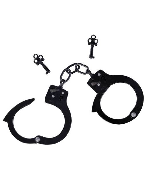 Black SINGLE LOCK HAND CUFFS