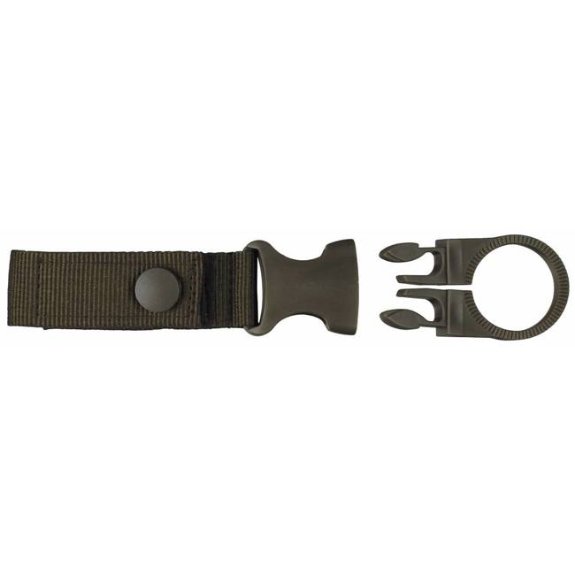 Bottle Holder, OD green, for belt and "MOLLE"-System