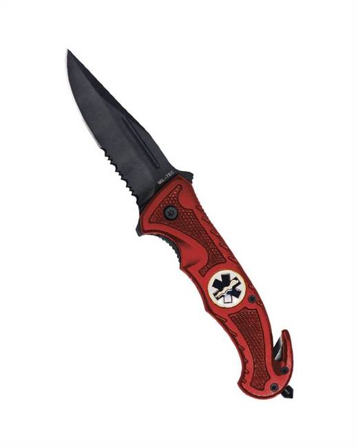 CAR KNIFE - "RESCUE" -  MIL-TEC® - RED