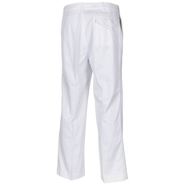 CHEF'S PANTS - NETHERLANDS MILITARY SURPLUS - WHITE - LIKE NEW