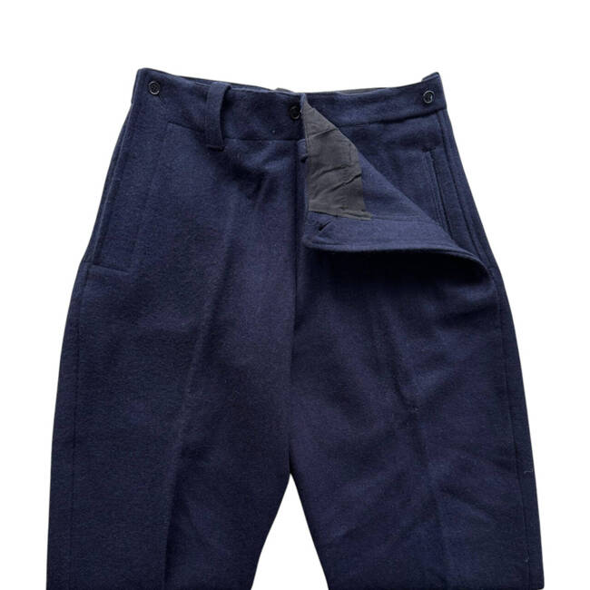 CLOTH TROUSERS - AVIATION - MILITARY SURPLUS ROMANIAN ARMY - NAVY BLUE - LIKE NEW