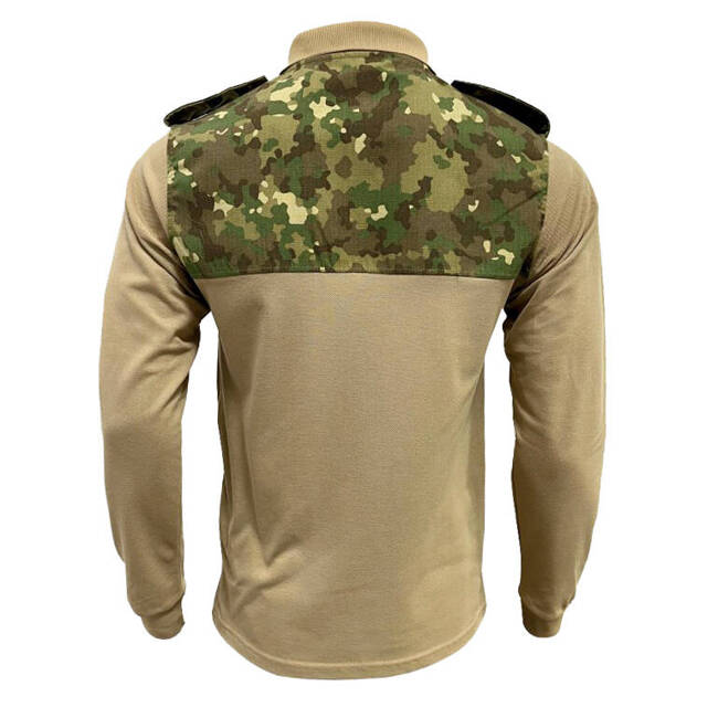 COMBAT POLO SHIRT WITH EPAULETTES AND LONG SLEEVES - ROMANIAN ARMY