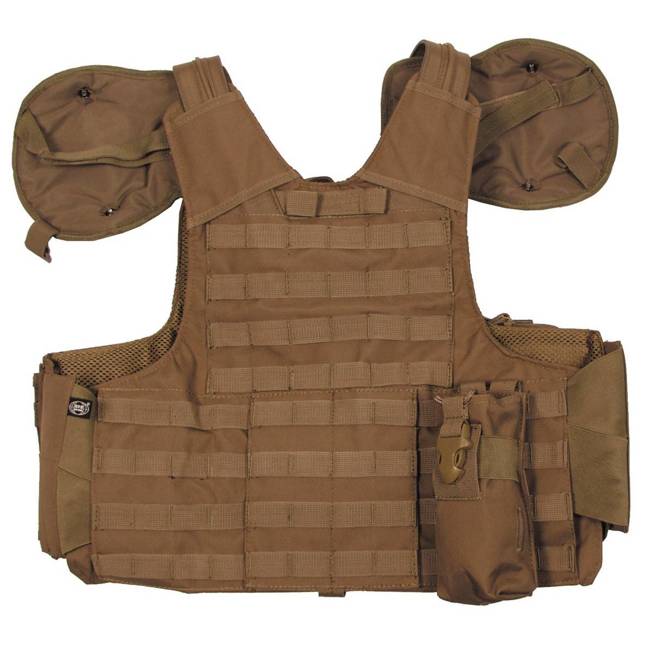 COMBAT VEST - "SWAT" - WITH QUICK RELEASE - MFH®  - COYOTE