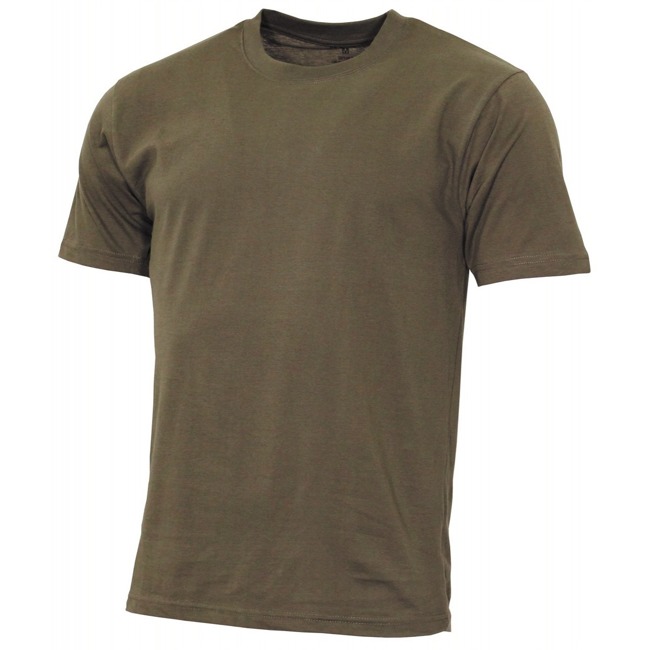 COTTON T-SHIRT - "STREETSTYLE" -  AMERICAN ARMY STYLE - MFH® - OD GREEN