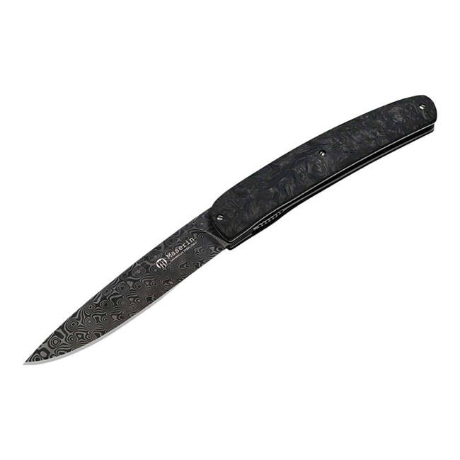 DAMASCUS KNIFE GOURMET CF BLACK - MASERIN