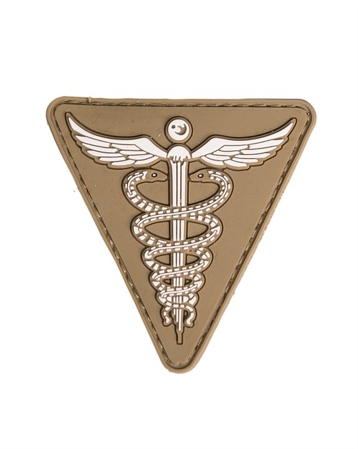 DARK COYOTE PVC MEDICAL 3D PATCH W.HOOK&LOOP CLOS.