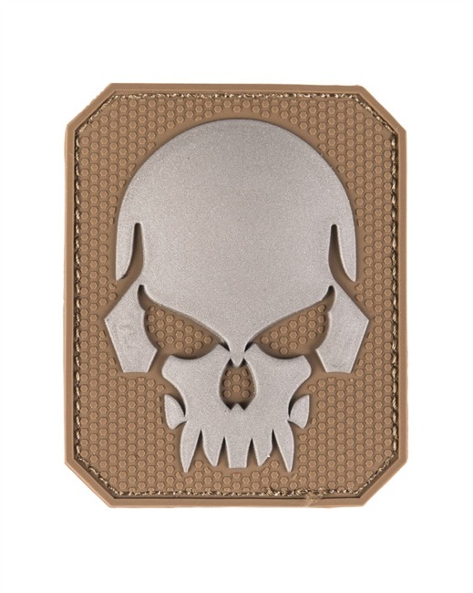 DARK COYOTE PVC SKULL 3D PATCH W.HOOK&LOOP CLOSURE