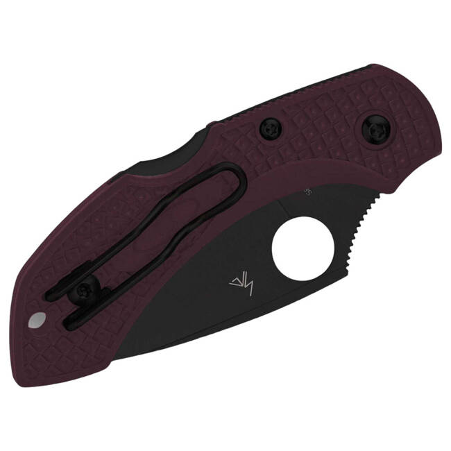 "Dragonfly 2 Lightweight Micro-Melt PD#1 Black Blade Sprint Run" POCKET KNIFE - SPYDERCO