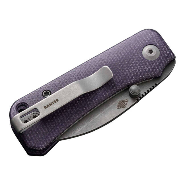 EDC KNIFE BABY BANTER WHARNCLIFFE MICARTA PURPLE - CIVIVI