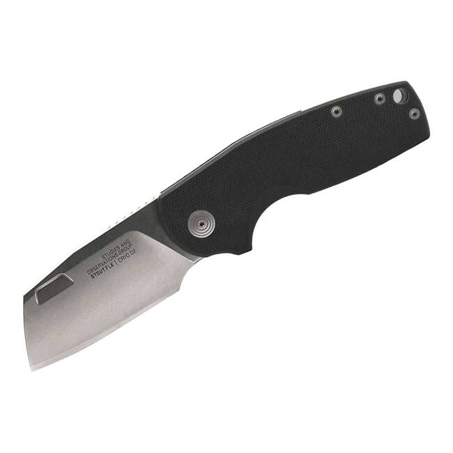 EDC KNIFE STOUT FLK CLEAVER BLACK STONEWASH - SOG