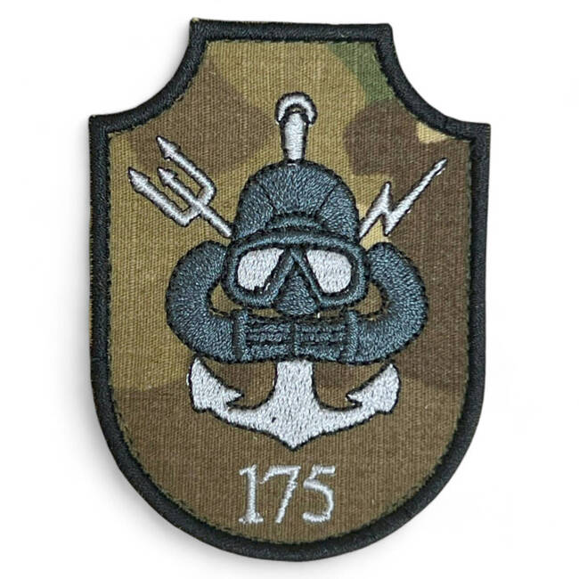 Emblema pentru Divizionul 175 Nave Scafandri de Lupta - combat (camuflaj) forte terestre