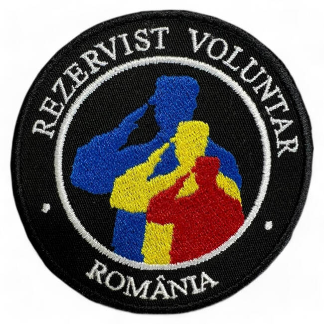 Embroidered Volunteer Reservist Emblem - A Badge of Honor and Commitment - black