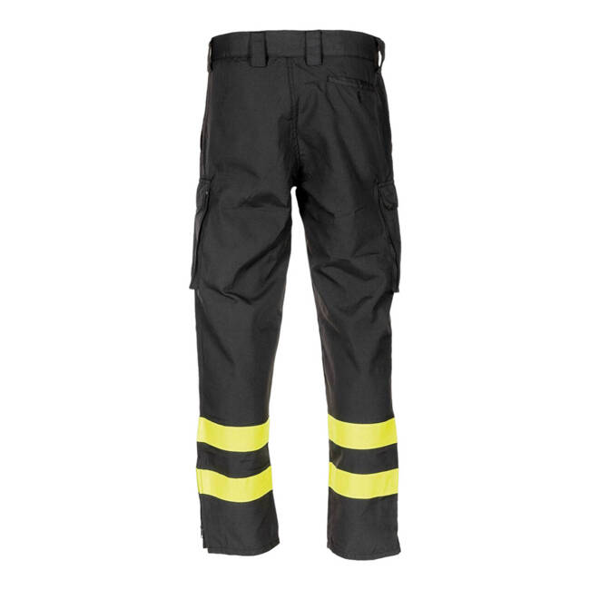 FIREFIGHTER PANTS, BLACK - MILITARY SURPLUS FROM ITALIAN ARMY - USED