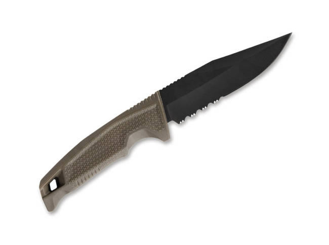 FIXED BLADE KNIFE - RECONDO FX FDE PARTIALLY SERRATED - BROWN