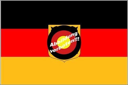 FLAG 30 x 46 cm with wooden stick GERMANY