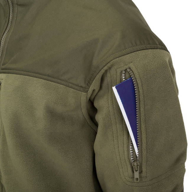 FLEECE JACKET - "CLASSIC ARMY" - Helikon Tex® - OLIVE/BLACK