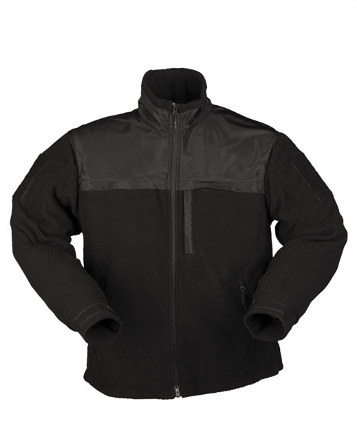 FLEECE JACKET - "ELITE" - HEXTAC® - BLACK 