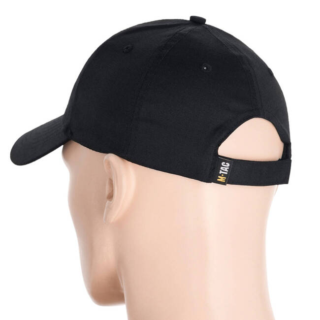 FLEX RIP-STOP BASEBALL CAP - BLACK- M-TAC