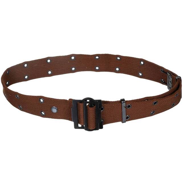 FRENCH BELT FOR PISTOL, 5 CM - BROWN- MFH