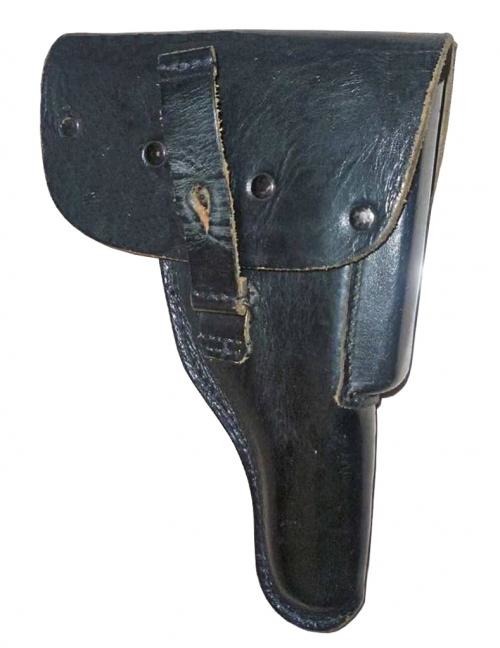 GERMAN ARMY BLACK P38/P1 LEATHER HOLSTER USED