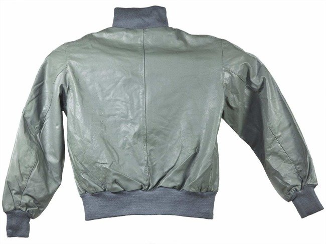 GERMAN LEATHER FLIGHT JACKET - Mil-Tec® - GREY 