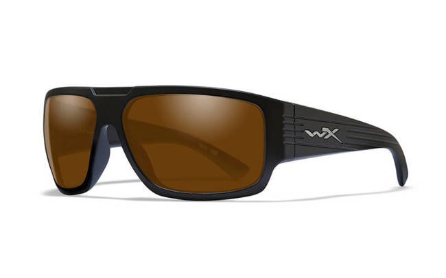 Glasses VALLUS Polarized Amber Matte Black Frame