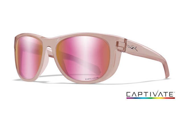 Glasses - Wileyx - WEEKENDER - Captivate Rose Gold Crystal Blush Frame