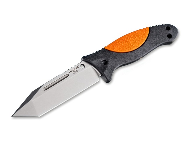 Hogue EX-F02 4.5 Satin Tanto Rubber Orange Knife 