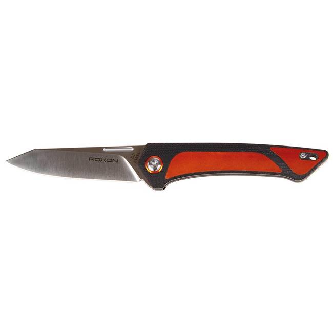 JACK KNIFE WITH LEATHER INLAYS ON HANDLE - "K2 EXQUISITE" - ROXON