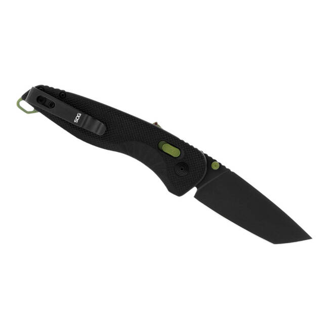 KNIFE WITH ASSISTED OPENER AEGIS AT TANTO BLACK - SOG